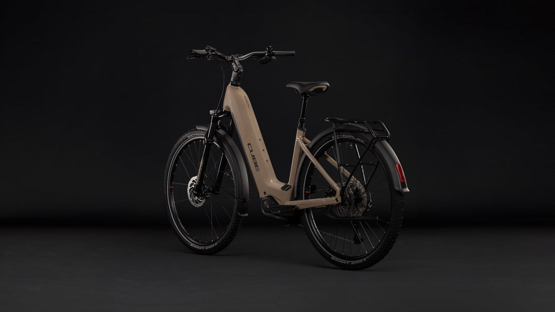 Cube Nuride Hybrid Pro 800 Cappuccino Black Easy Entry 2027 Electric Hybrid Bike