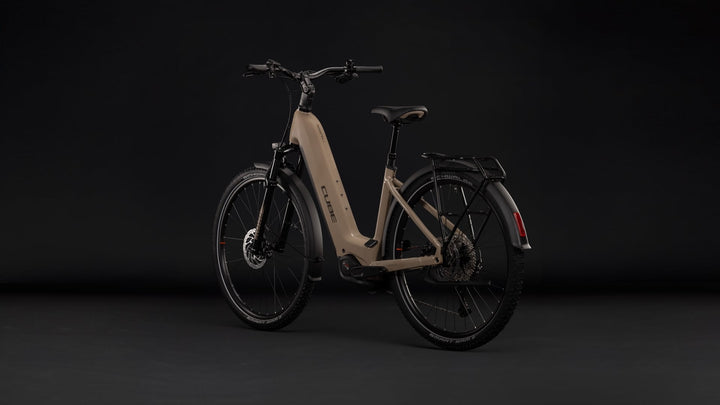Cube Nuride Hybrid Pro 800 Cappuccino Black Easy Entry 2027 Electric Hybrid Bike