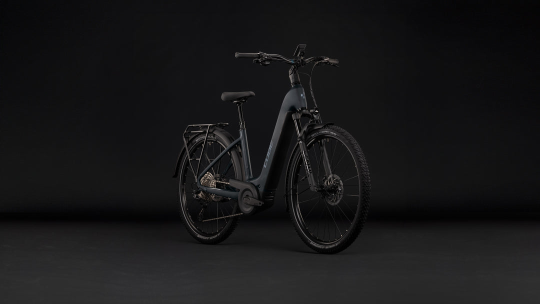 Cube Nuride Hybrid EXC 800 Coal Chrome Easy Entry 2027 Electric Hybrid Bike