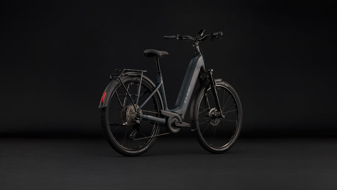 Cube Nuride Hybrid EXC 800 Coal Chrome Easy Entry 2027 Electric Hybrid Bike