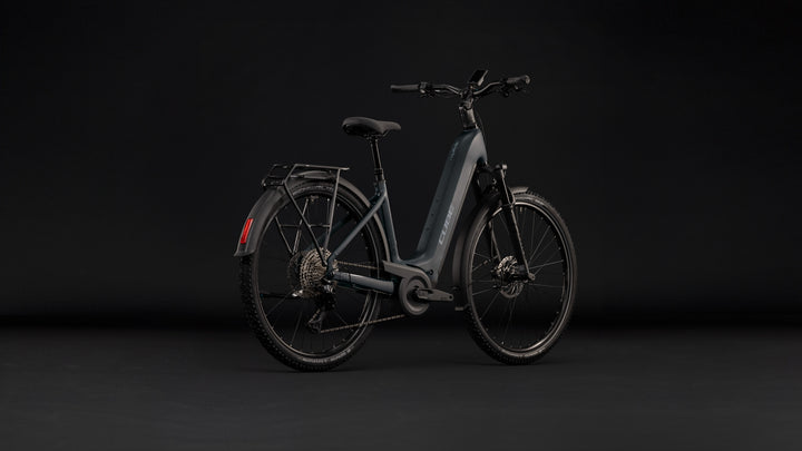 Cube Nuride Hybrid EXC 800 Coal Chrome Easy Entry 2027 Electric Hybrid Bike