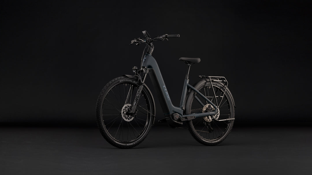 Cube Nuride Hybrid EXC 800 Coal Chrome Easy Entry 2027 Electric Hybrid Bike