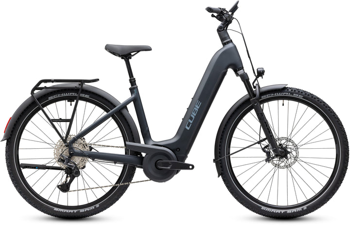 Cube Nuride Hybrid EXC 800 Coal Chrome Easy Entry 2027 Electric Hybrid Bike