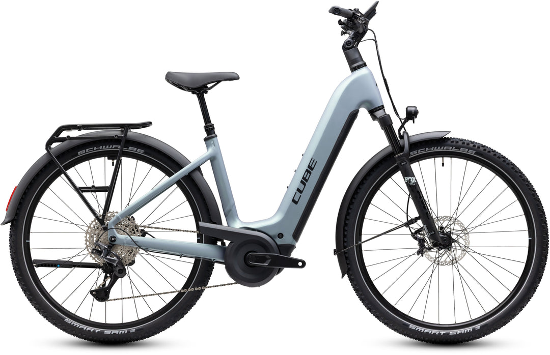 Cube Nuride Hybrid EXC 800 Seagrey Black Easy Entry 2027 Electric Hybrid Bike