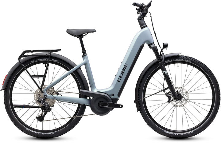 Cube Nuride Hybrid EXC 800 Seagrey Black Easy Entry 2027 Electric Hybrid Bike