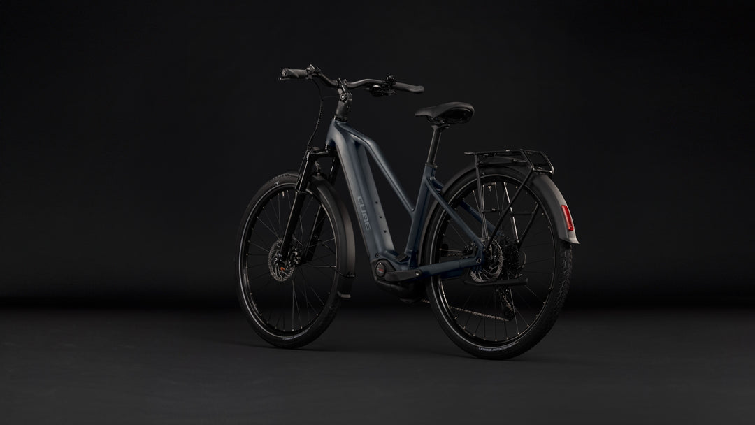 Cube Touring Hybrid One 600 Grey Coolgrey Trapeze 2027 Electric Hybrid Bike