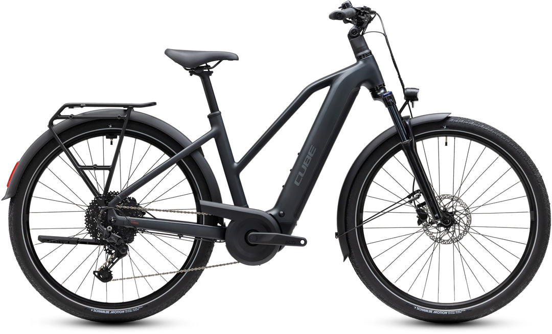 Cube Touring Hybrid One 600 Grey Coolgrey Trapeze 2027 Electric Hybrid Bike