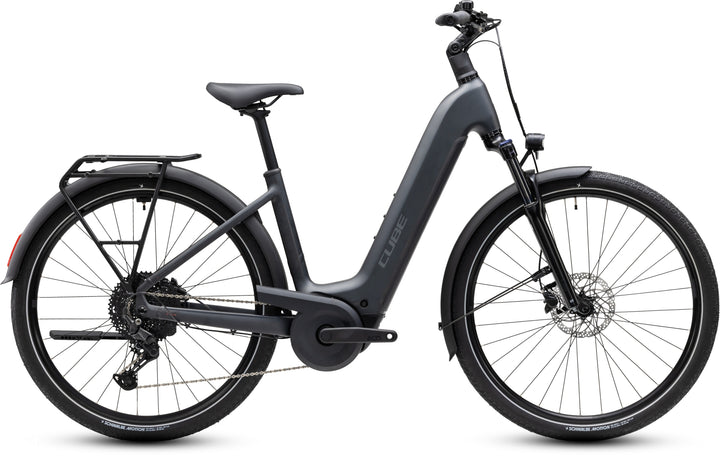 Cube Touring Hybrid One 600 Grey Coolgrey Easy Entry 2027 Electric Hybrid Bike