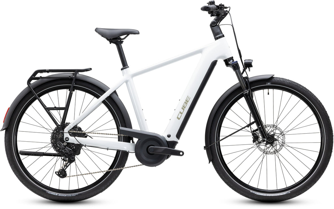 Cube Touring Hybrid One 600 Metallicwhite Chrome 2027 Electric Hybrid Bike