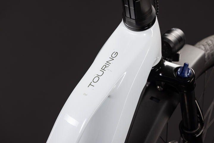 Cube Touring Hybrid One 600 Metallicwhite Chrome Trapeze 2027 Electric Hybrid Bike