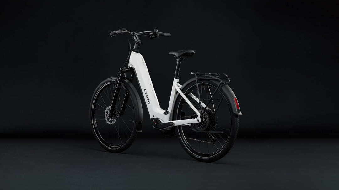 Cube Touring Hybrid One 600 Metallicwhite Chrome Easy Entry 2027 Electric Hybrid Bike
