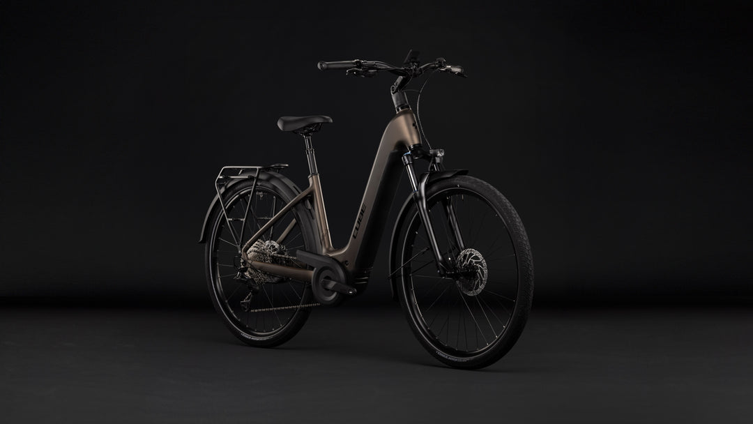 Cube Touring Hybrid Pro 800 Metallicumbra Black Easy Entry 2027 Electric Hybrid Bike
