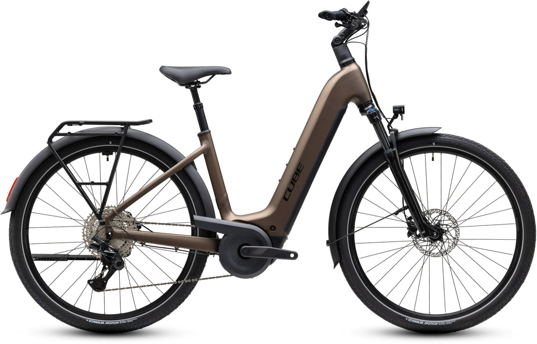 Cube Touring Hybrid Pro 800 Metallicumbra Black Easy Entry 2027 Electric Hybrid Bike