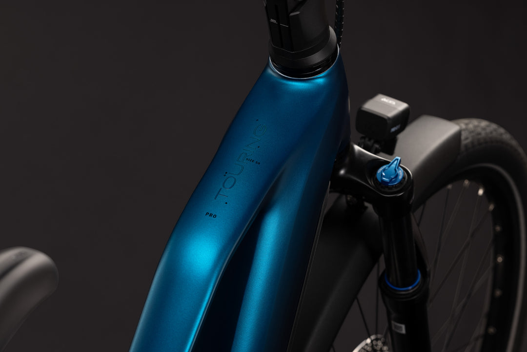Cube Touring Hybrid Pro 800 Electricblue Prizm Trapeze 2027 Electric Hybrid Bike