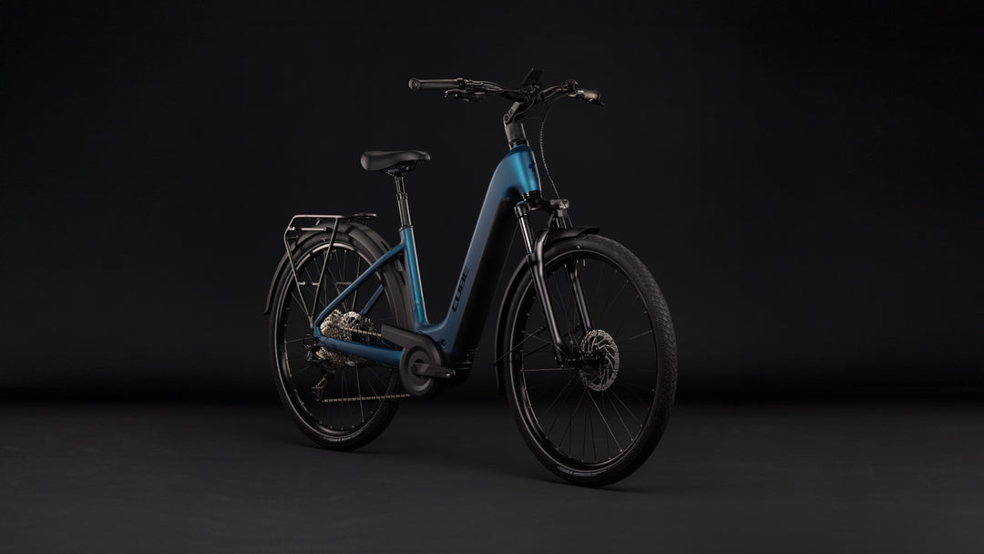 Cube Touring Hybrid Pro 800 Electricblue Prizm Easy Entry 2027 Electric Hybrid Bike