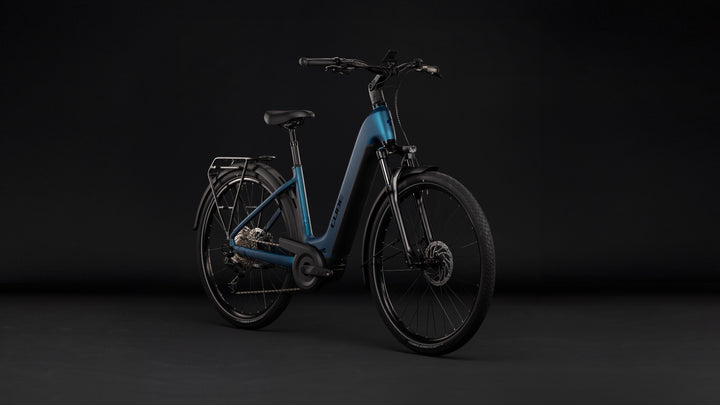 Cube Touring Hybrid Pro 800 Electricblue Prizm Easy Entry 2027 Electric Hybrid Bike