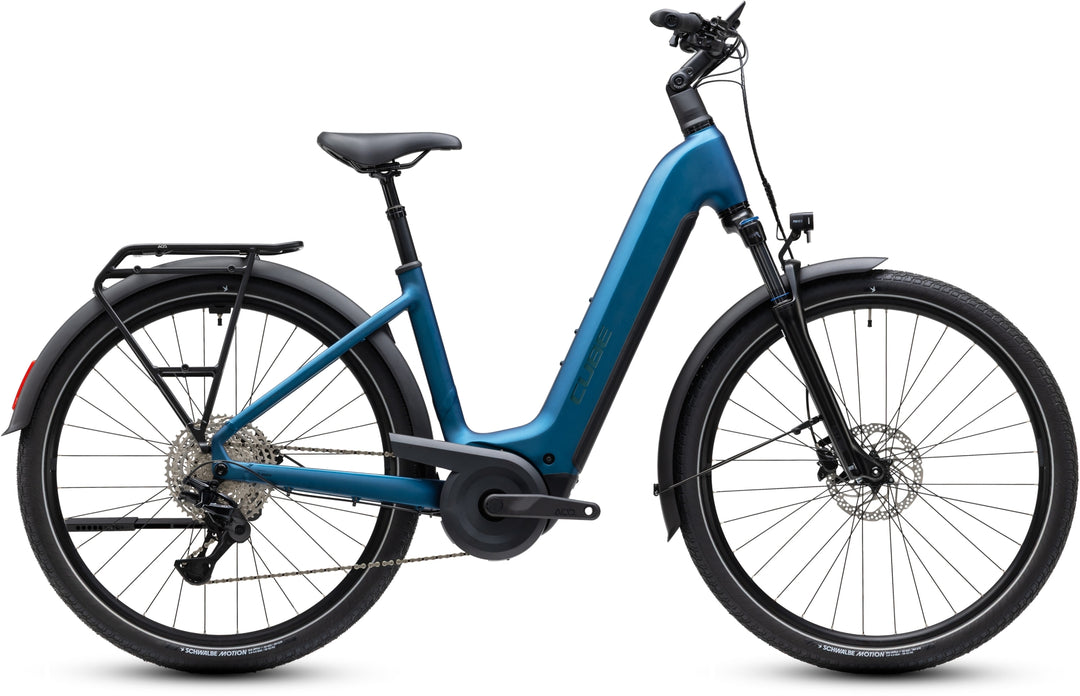 Cube Touring Hybrid Pro 800 Electricblue Prizm Easy Entry 2027 Electric Hybrid Bike