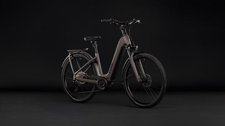 Cube Kathmandu Hybrid One 800 Cedar Chrome Easy Entry 2027 Electric Hybrid Bike