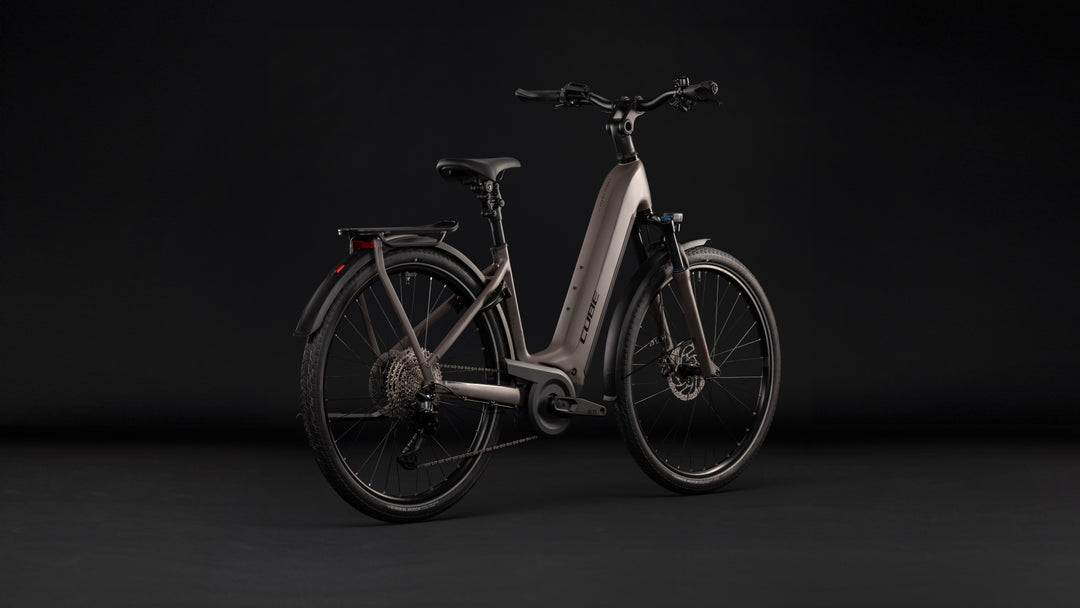 Cube Kathmandu Hybrid One 800 Cedar Chrome Easy Entry 2027 Electric Hybrid Bike