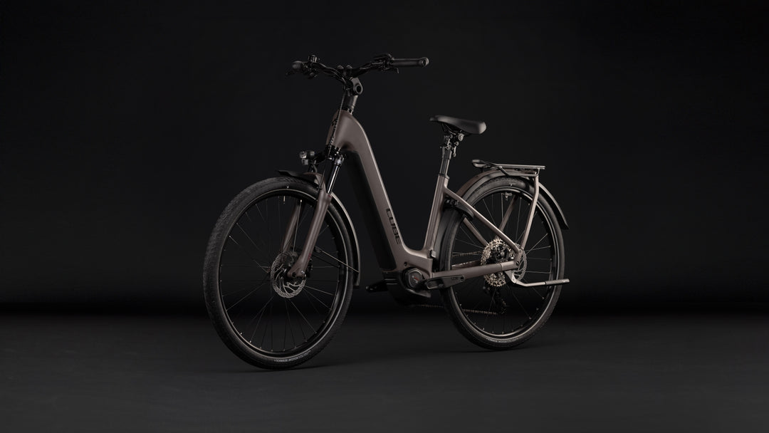 Cube Kathmandu Hybrid One 800 Cedar Chrome Easy Entry 2027 Electric Hybrid Bike