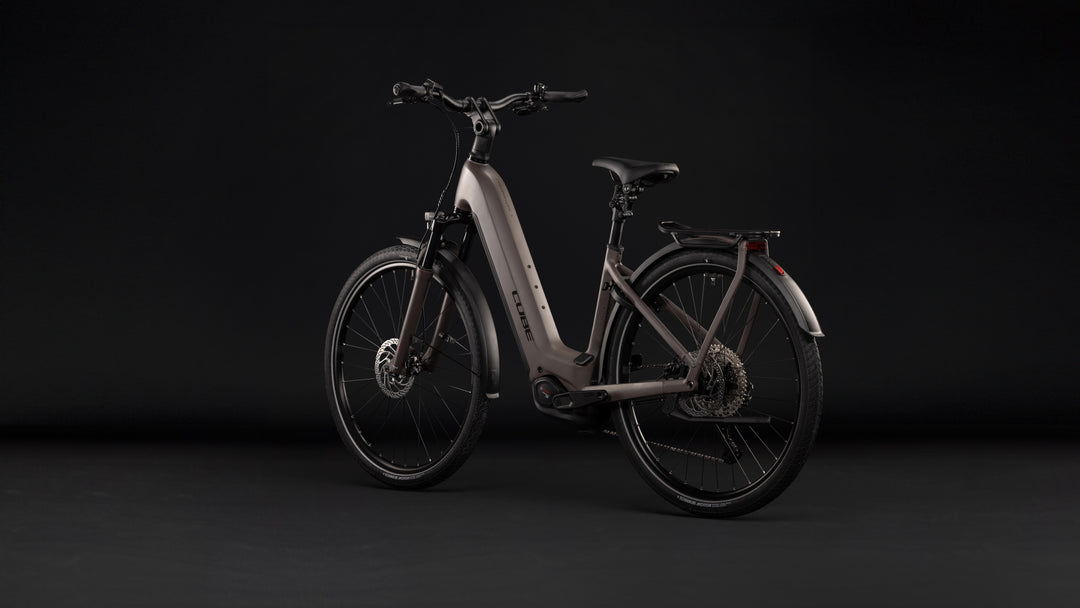 Cube Kathmandu Hybrid One 800 Cedar Chrome Easy Entry 2027 Electric Hybrid Bike