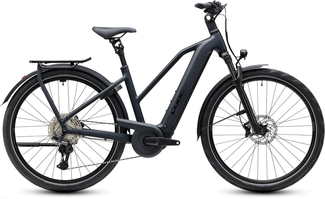 Cube Kathmandu Hybrid Pro 800 Coal Black Trapeze 2027 Electric Hybrid Bike