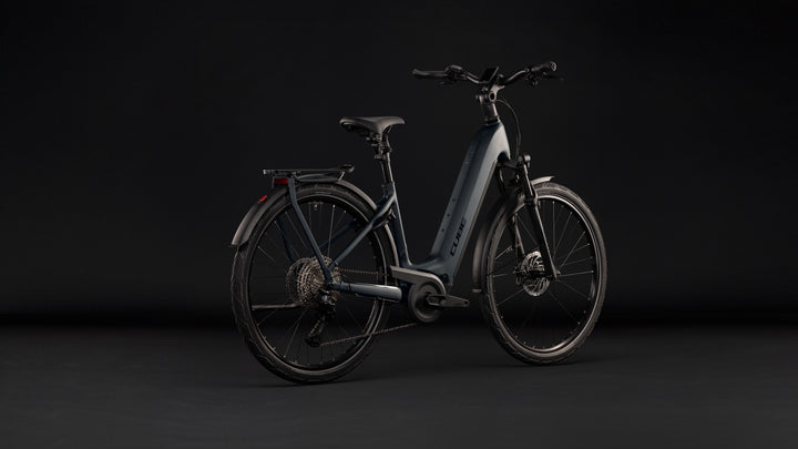 Cube Kathmandu Hybrid Pro 800 Coal Black Easy Entry 2027 Electric Hybrid Bike