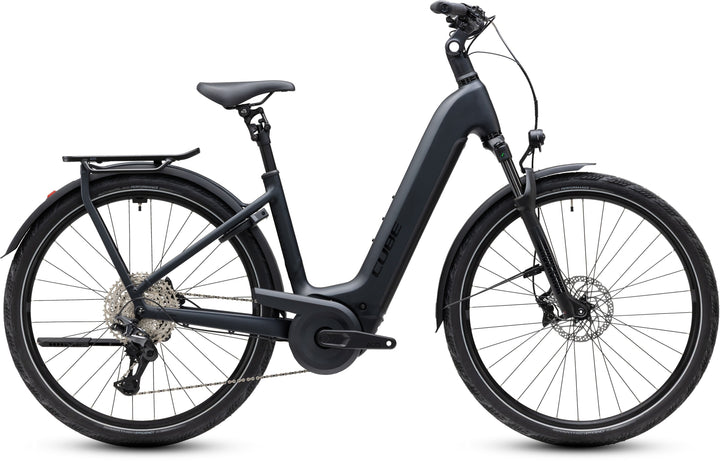Cube Kathmandu Hybrid Pro 800 Coal Black Easy Entry 2027 Electric Hybrid Bike