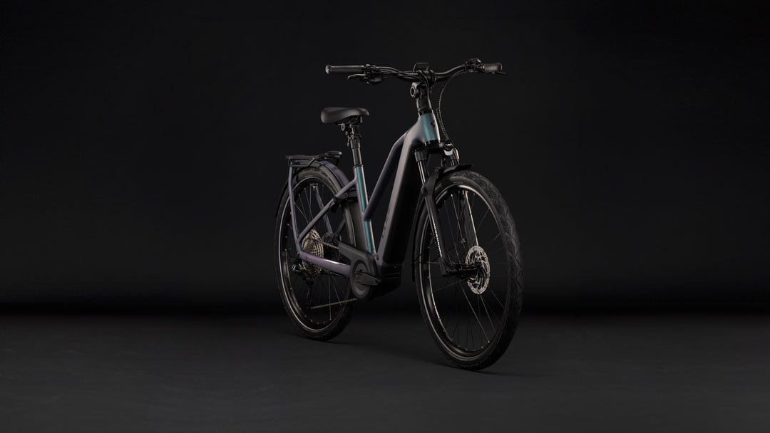 Cube Kathmandu Hybrid Pro 800 Smaragdgrey Black Trapeze 2027 Electric Hybrid Bike