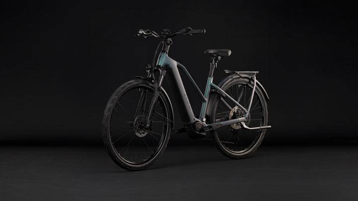 Cube Kathmandu Hybrid Pro 800 Smaragdgrey Black Trapeze 2027 Electric Hybrid Bike