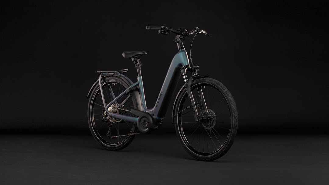 Cube Kathmandu Hybrid Pro 800 Smaragdgrey Black Easy Entry 2027 Electric Hybrid Bike