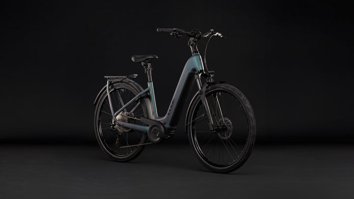 Cube Kathmandu Hybrid Pro 800 Smaragdgrey Black Easy Entry 2027 Electric Hybrid Bike