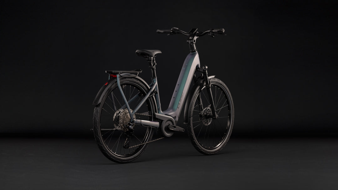 Cube Kathmandu Hybrid Pro 800 Smaragdgrey Black Easy Entry 2027 Electric Hybrid Bike