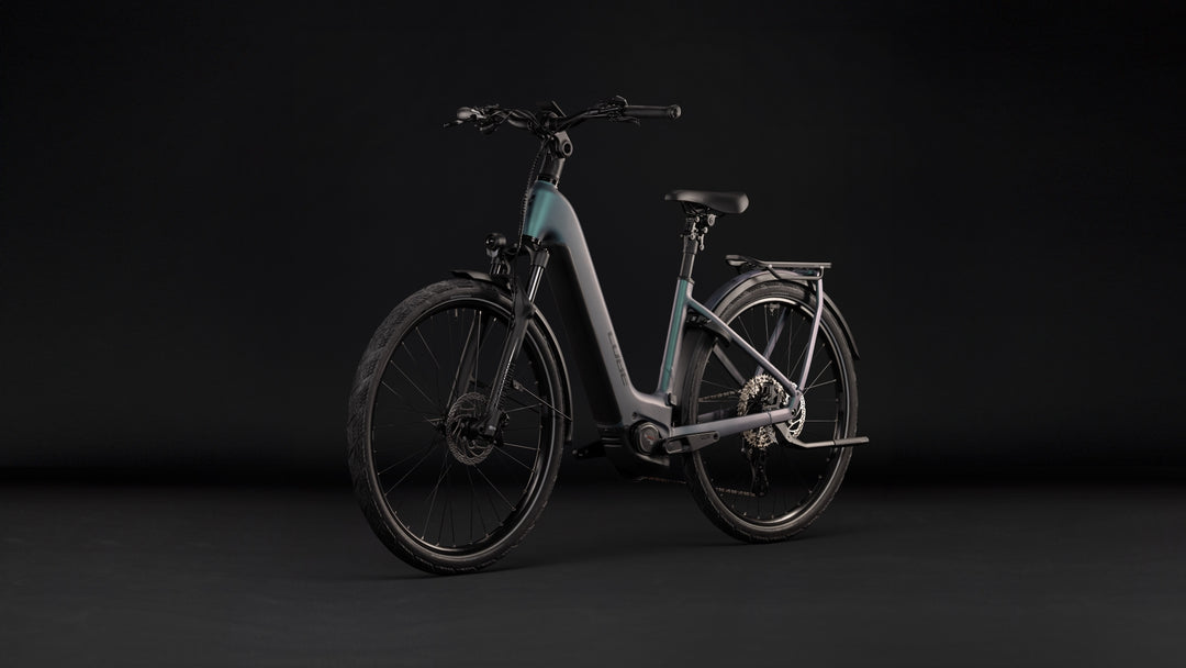 Cube Kathmandu Hybrid Pro 800 Smaragdgrey Black Easy Entry 2027 Electric Hybrid Bike