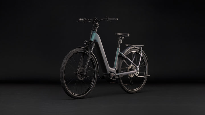 Cube Kathmandu Hybrid Pro 800 Smaragdgrey Black Easy Entry 2027 Electric Hybrid Bike