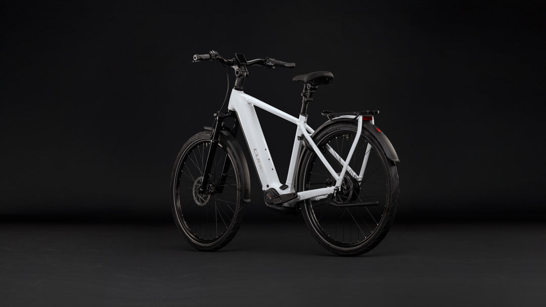 Cube Kathmandu Hybrid Deluxe Pro 800 Metallicwhite Chrome 2027 Electric Hybrid Bike