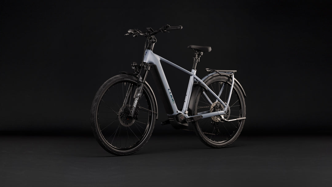 Cube Kathmandu Hybrid EXC 800 Slategrey Chrome 2027 Electric Hybrid Bike
