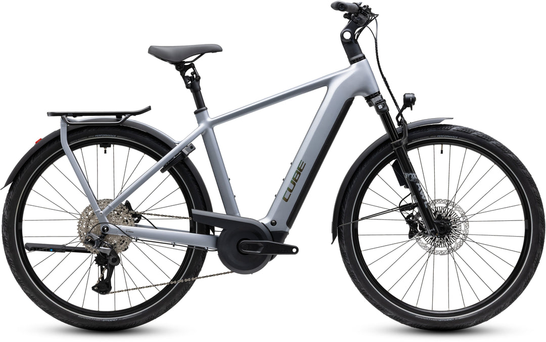 Cube Kathmandu Hybrid EXC 800 Slategrey Chrome 2027 Electric Hybrid Bike