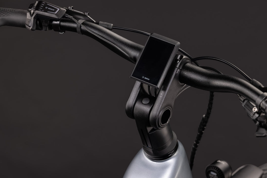 Cube Kathmandu Hybrid EXC 800 Slategrey Chrome Easy Entry 2027 Electric Hybrid Bike