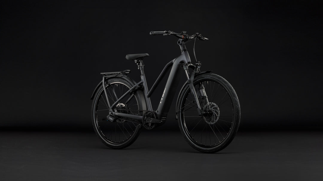 Cube Kathmandu Hybrid Deluxe EXC 800 Stealthgrey Grey Trapeze 2027 Electric Hybrid Bike