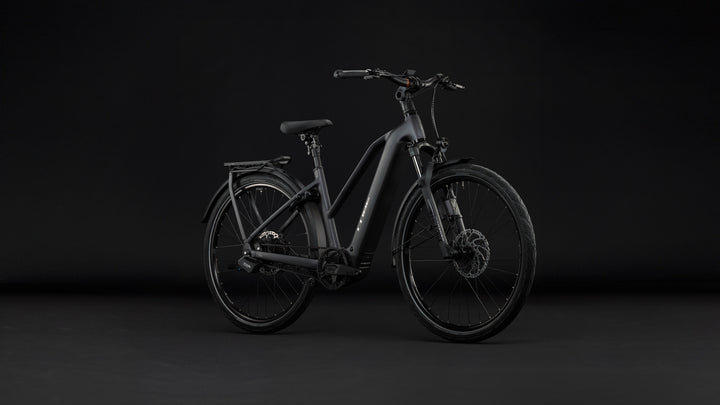 Cube Kathmandu Hybrid Deluxe EXC 800 Stealthgrey Grey Trapeze 2027 Electric Hybrid Bike