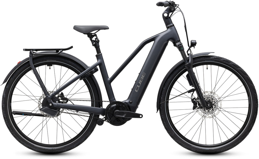 Cube Kathmandu Hybrid Deluxe EXC 800 Stealthgrey Grey Trapeze 2027 Electric Hybrid Bike