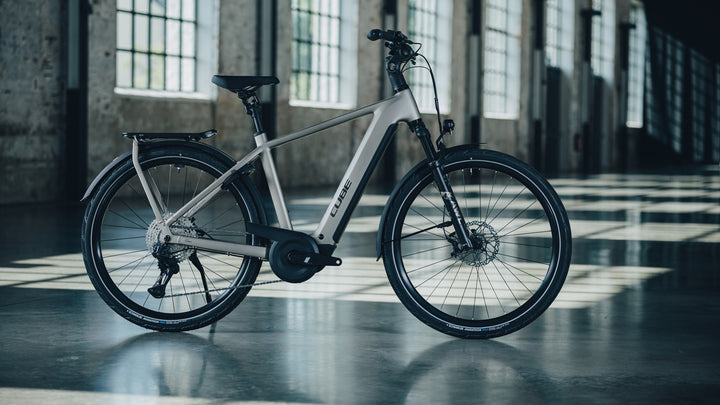 Cube Kathmandu Hybrid SLX 800 Flashstone Chrome 2027 Electric Hybrid Bike