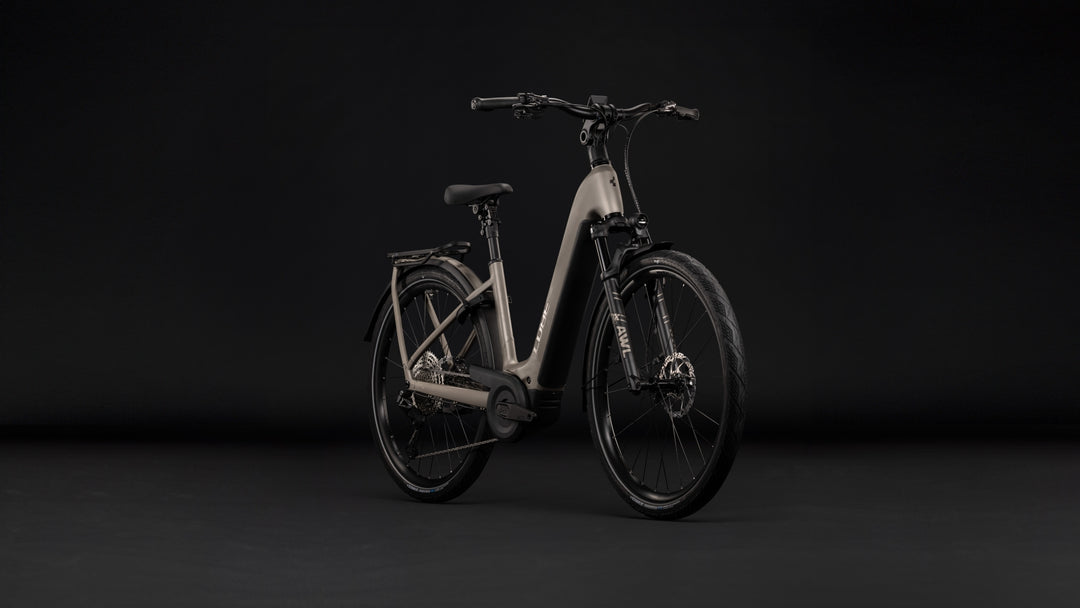 Cube Kathmandu Hybrid SLX 800 Flashstone Chrome Easy Entry 2027 Electric Hybrid Bike