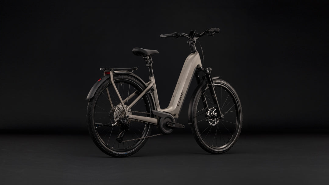 Cube Kathmandu Hybrid SLX 800 Flashstone Chrome Easy Entry 2027 Electric Hybrid Bike