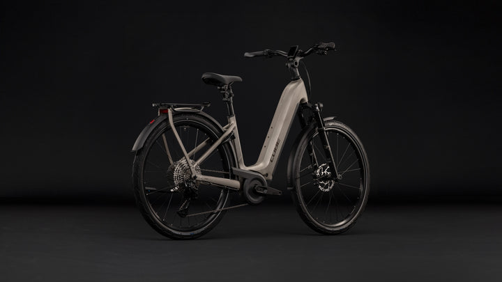 Cube Kathmandu Hybrid SLX 800 Flashstone Chrome Easy Entry 2027 Electric Hybrid Bike