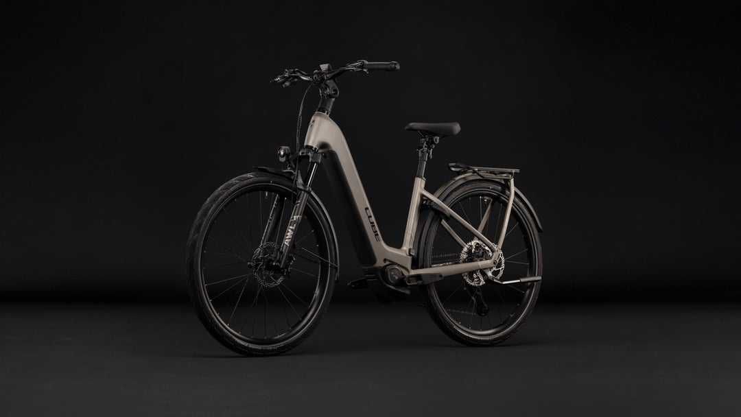 Cube Kathmandu Hybrid SLX 800 Flashstone Chrome Easy Entry 2027 Electric Hybrid Bike