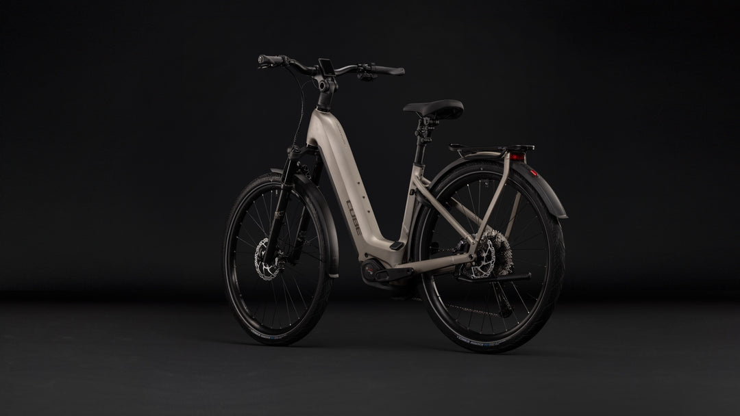 Cube Kathmandu Hybrid SLX 800 Flashstone Chrome Easy Entry 2027 Electric Hybrid Bike