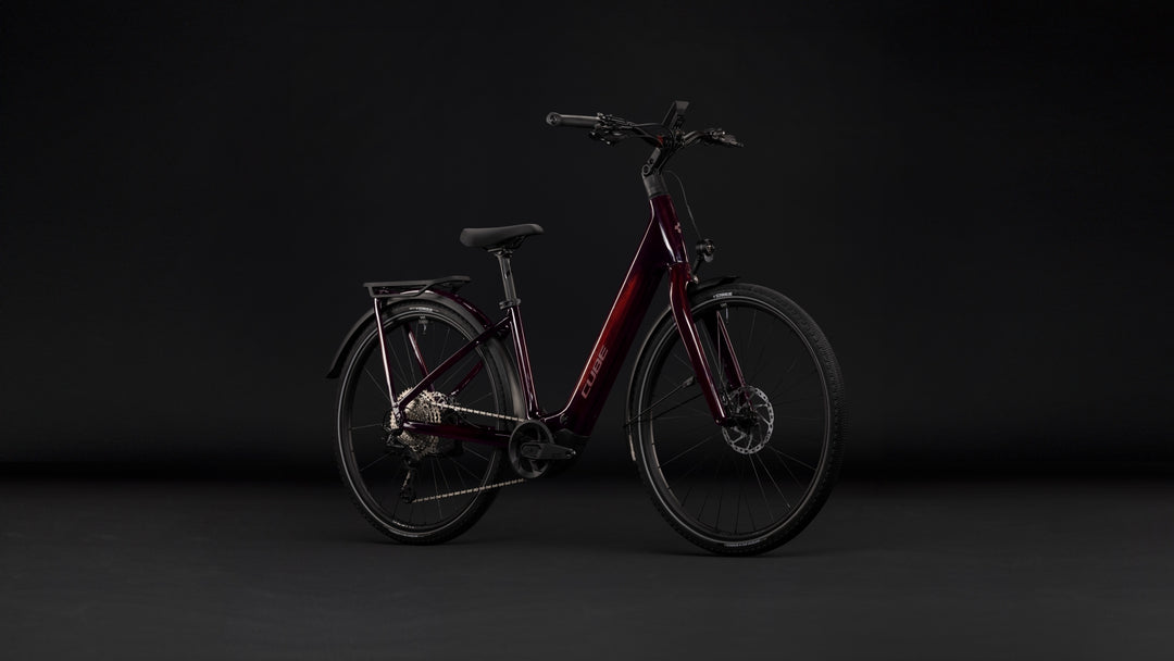 Cube Kathmandu Hybrid C:62 SLX 400X Liquidred Red Easy Entry 2027 Electric Hybrid Bike