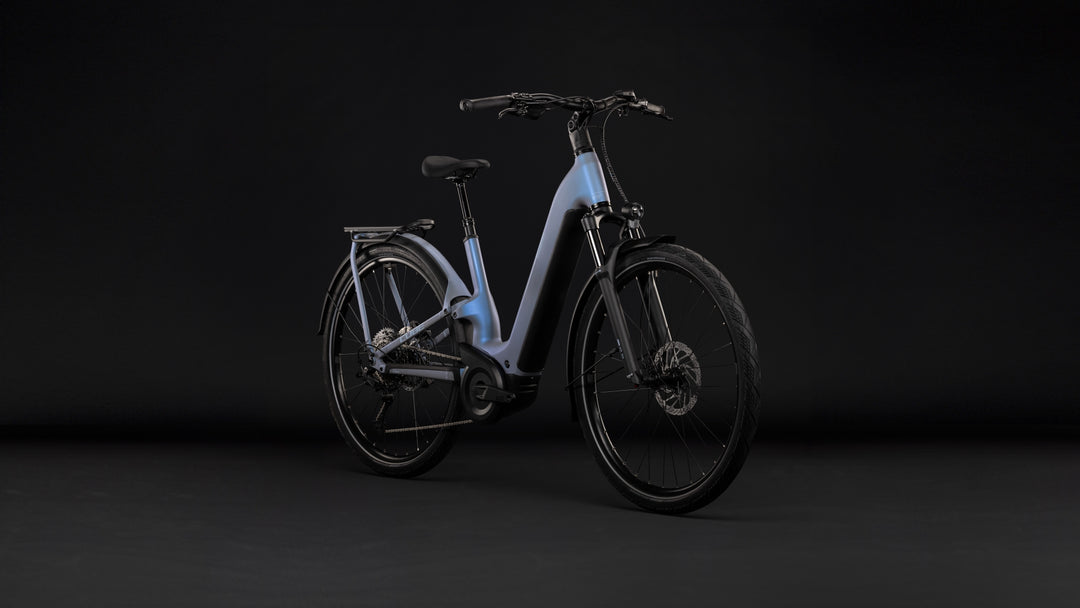 Cube Kathmandu Hybrid One11 HPC Pro 800 Hazeblue Blue Easy Entry 2027 Electric Hybrid Bike